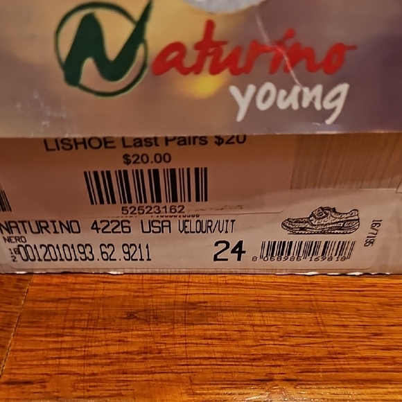 Naturino Black Kids Dress Shoes with Velcro - Picture 10 of 11